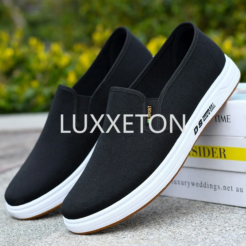 Men Canvas Shoes 2024 New Fashion Soft Sole Comfortable and Durable Casual Sports Shoes Spring and Autumn Round Head Walking ﻿