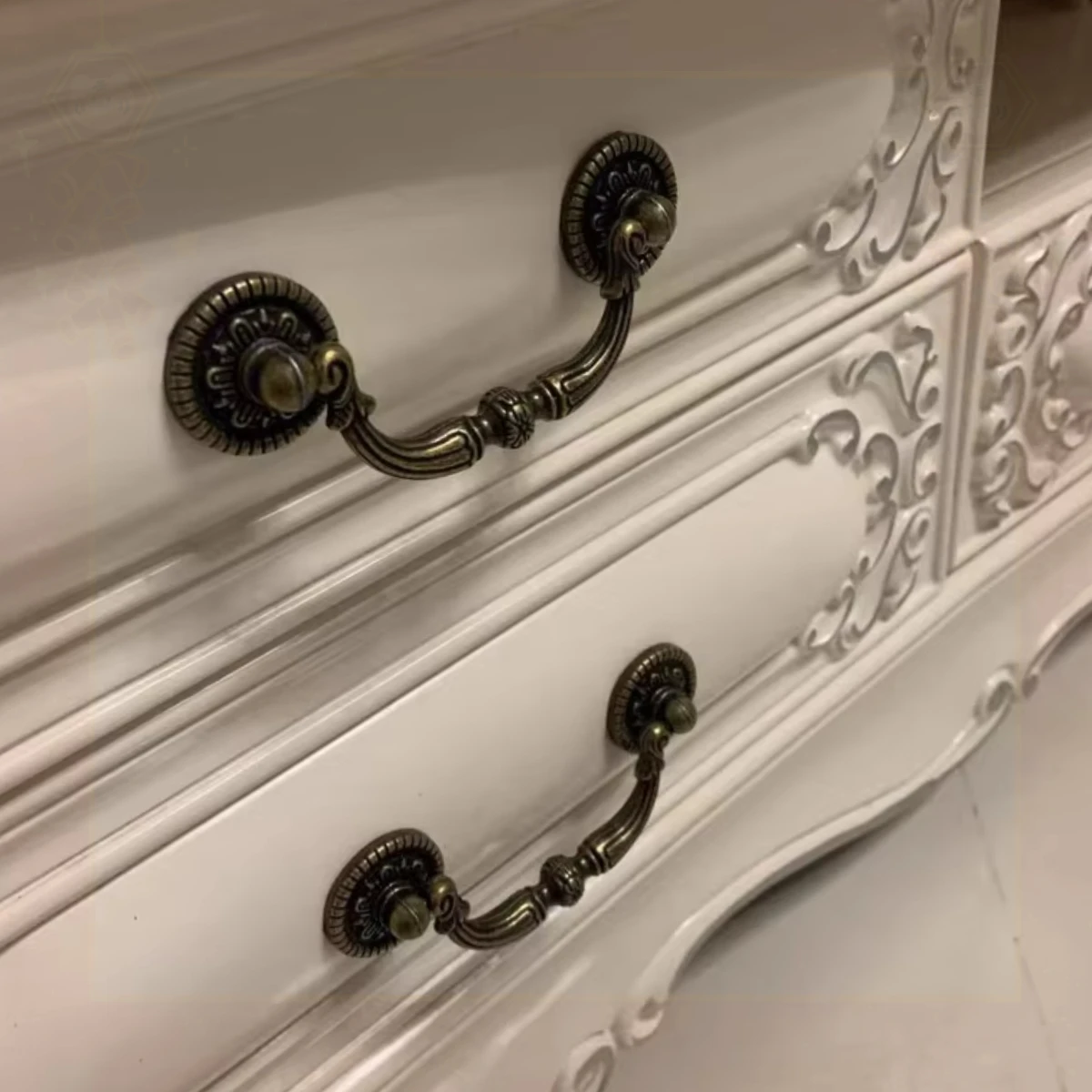 Retro Chinese Wardrobe Drawer Handle Shoe Cabinet Bedside Table Single Hole Handle Furniture Hardware