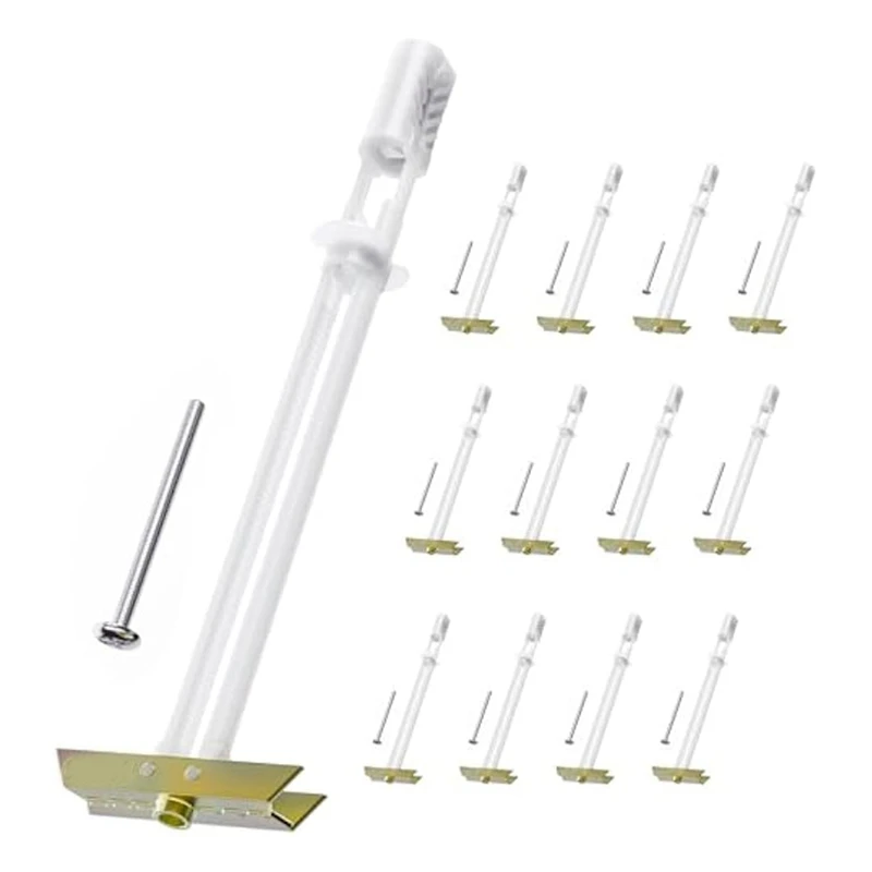 

Drywall Anchor With Included Bolts For 1/4In-20,Hollow Drywall Anchors For TV Mounting Kit,Each In 1/2In Drywall,12PC