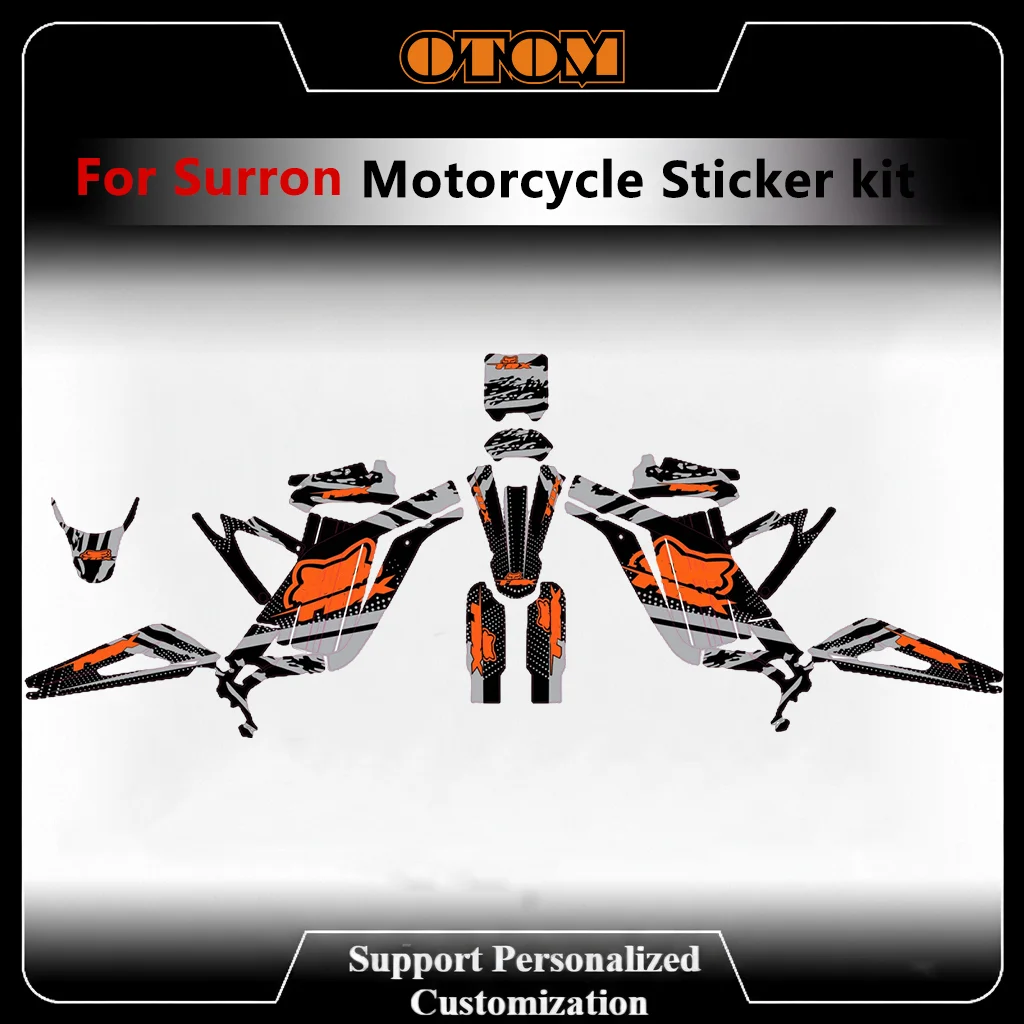 for-surron-light-bee-x-s-stickers-decals-holographic-glossy-motorcycle-decorative-accessories