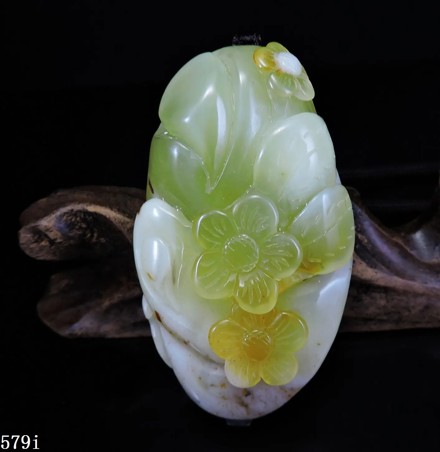 

Jade Jewelry Natural Jade Pendant Necklace Hand-Carved plum flower Jadeite Necklace Pendant Gift No Treatment 579i