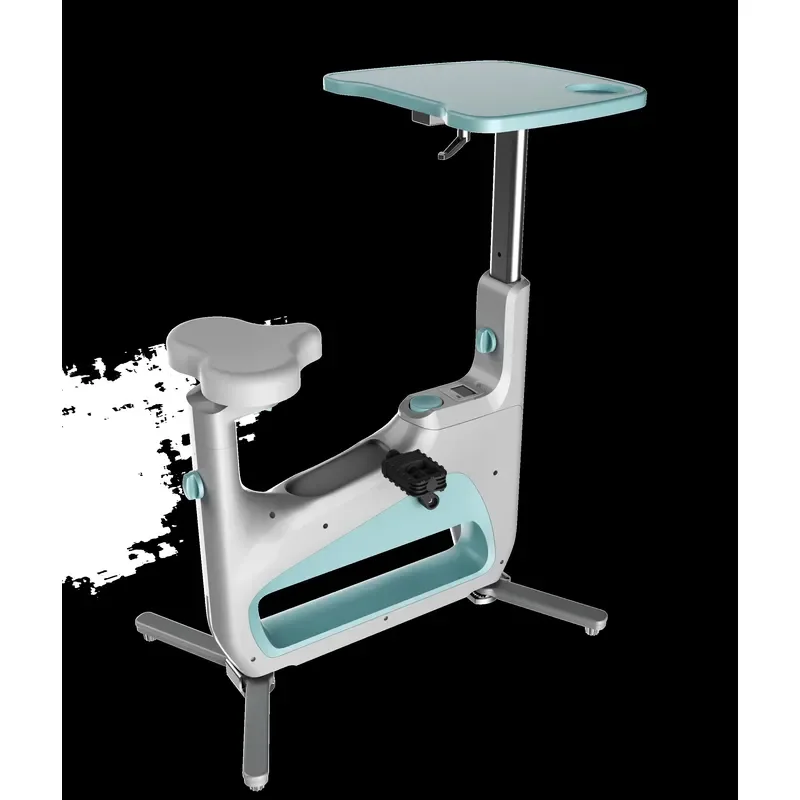 Adjustable Resistance Desktop Exercise Bike Portable Pedal Exerciser for Home Office Fitness Training Compact Cycling Machine