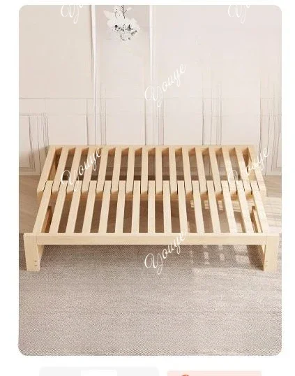 

N49 All solid wood pull-out bed telescopic bed multi-functional folding sofa bed dual-purpose small apartment simple tatami spli