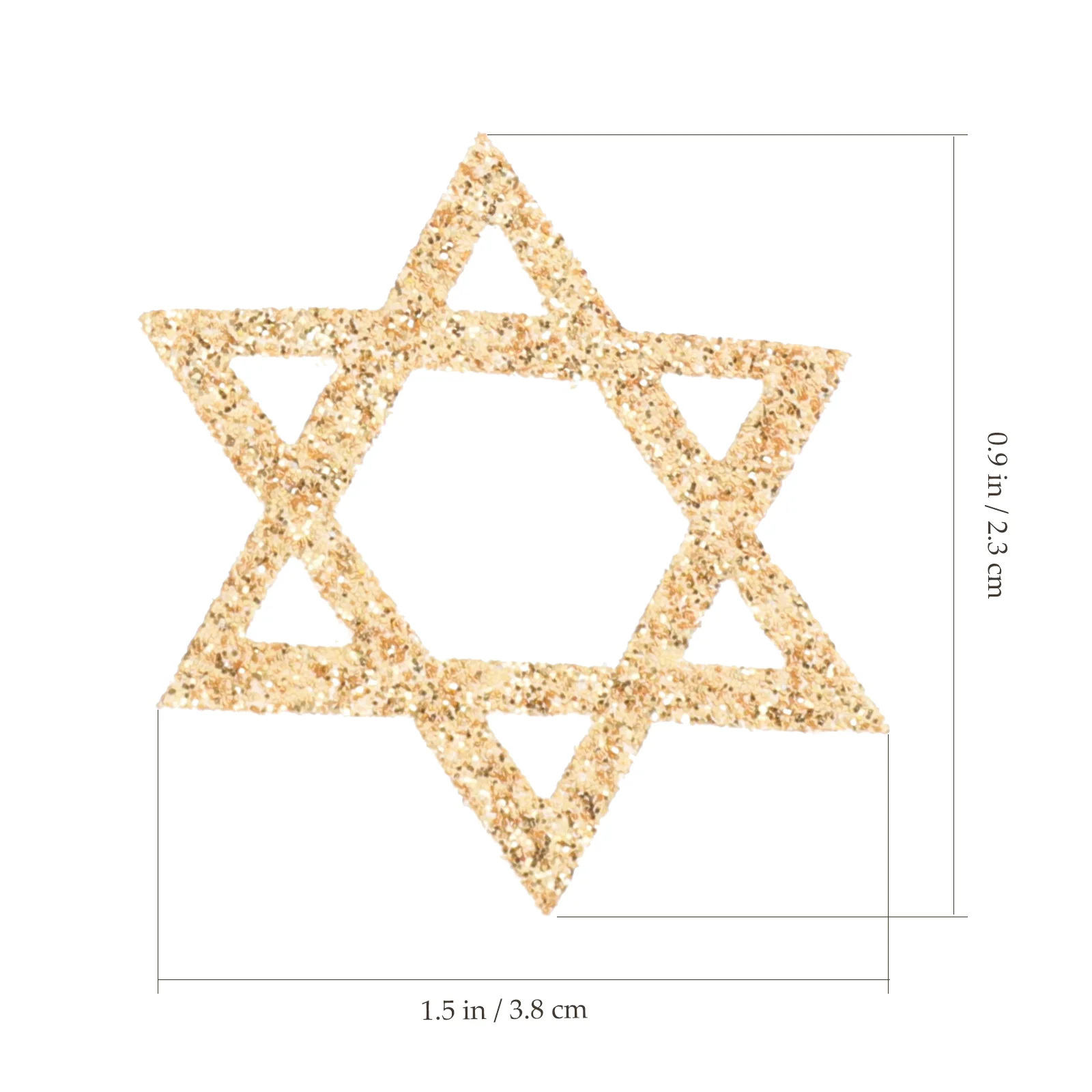 50 Pcs Candlestick Hanukkah Decoration Table Confetti Non-woven Fabric Party Adorn Supplies