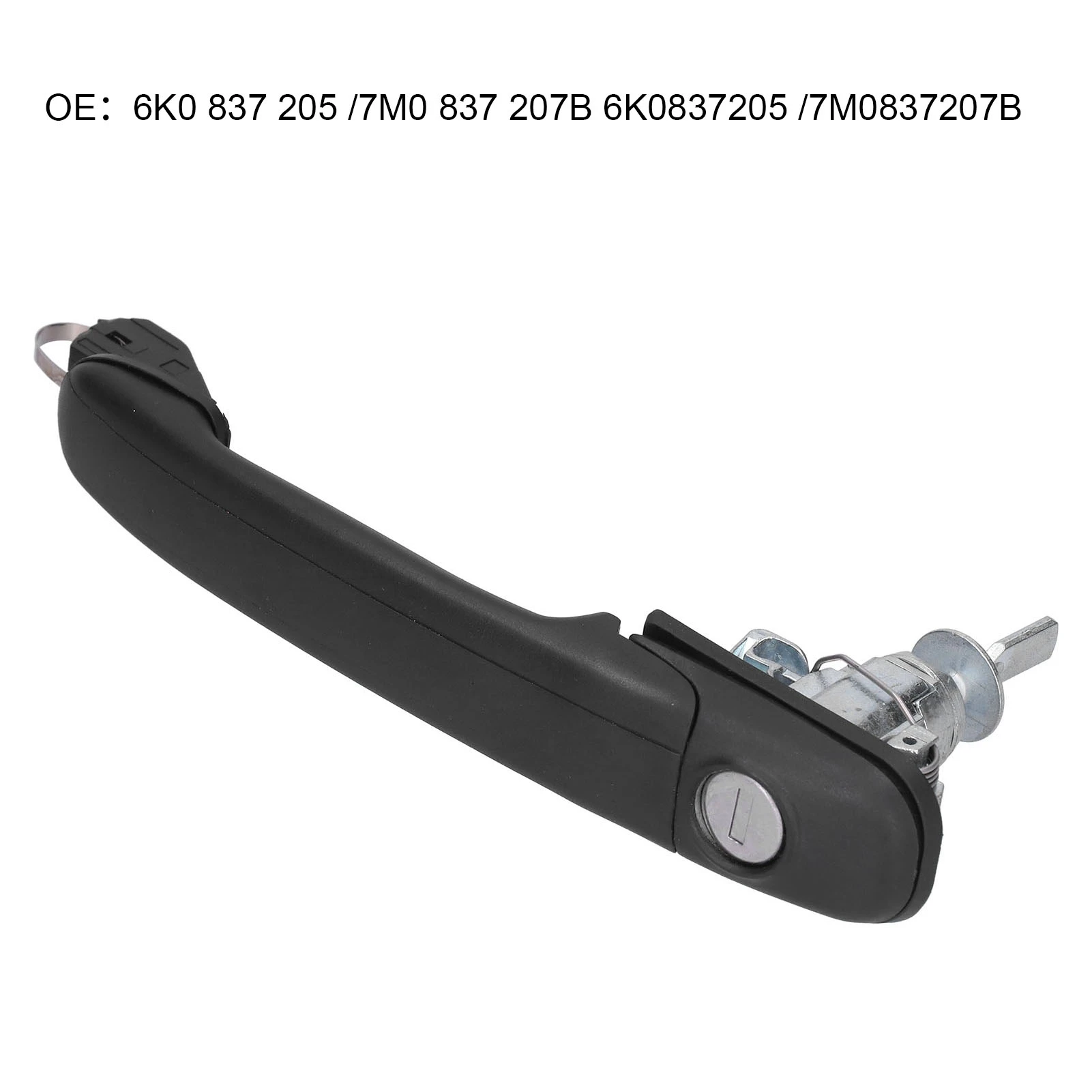 Exterior Door Handle W/Key Front Left/Right Replacement 7M0837207B Fit For Seat