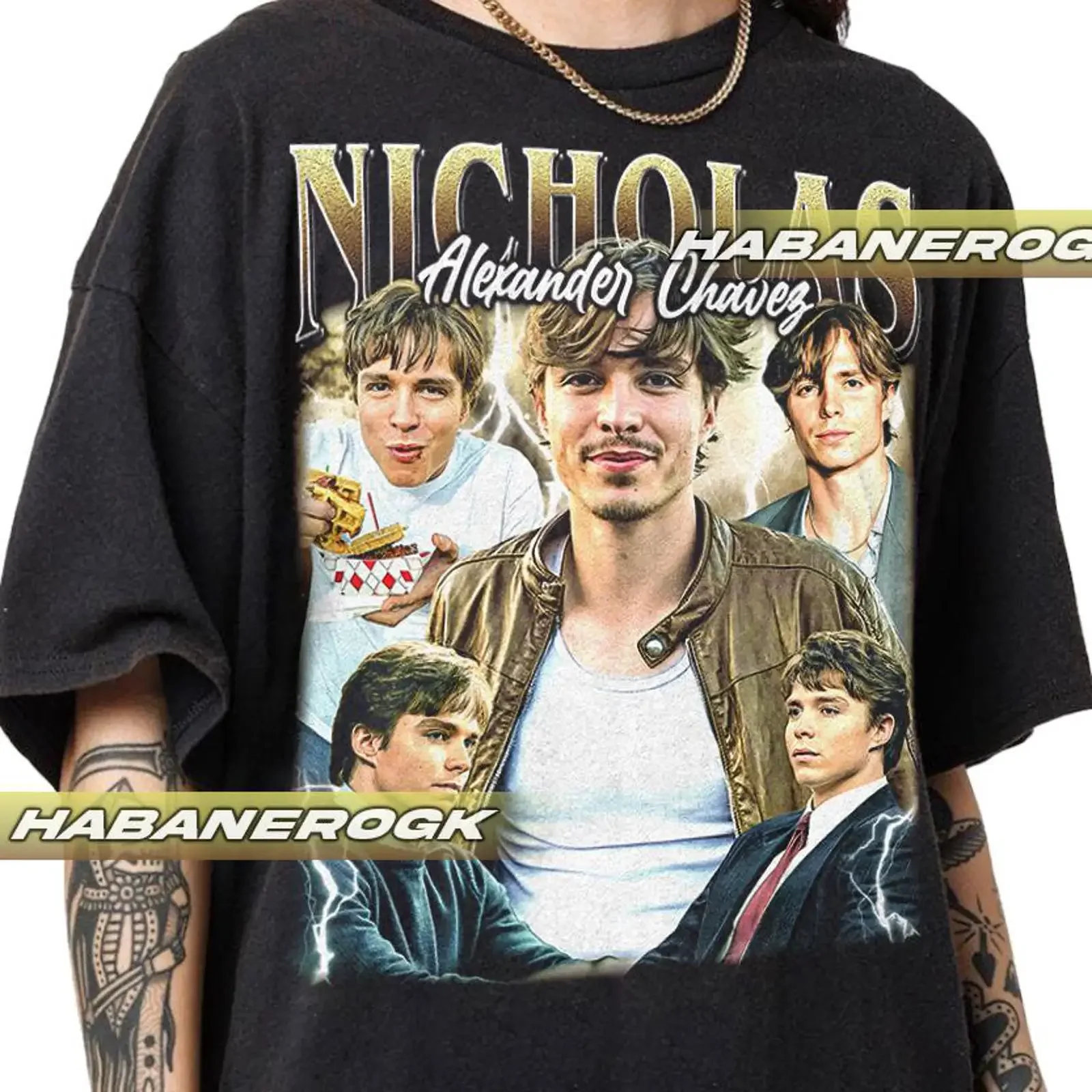 Limited Nicholas Alexander Chavez Vintage T Shirt Movie For Women and Man  vintage Washed Soft Slightly Breathable streetwear