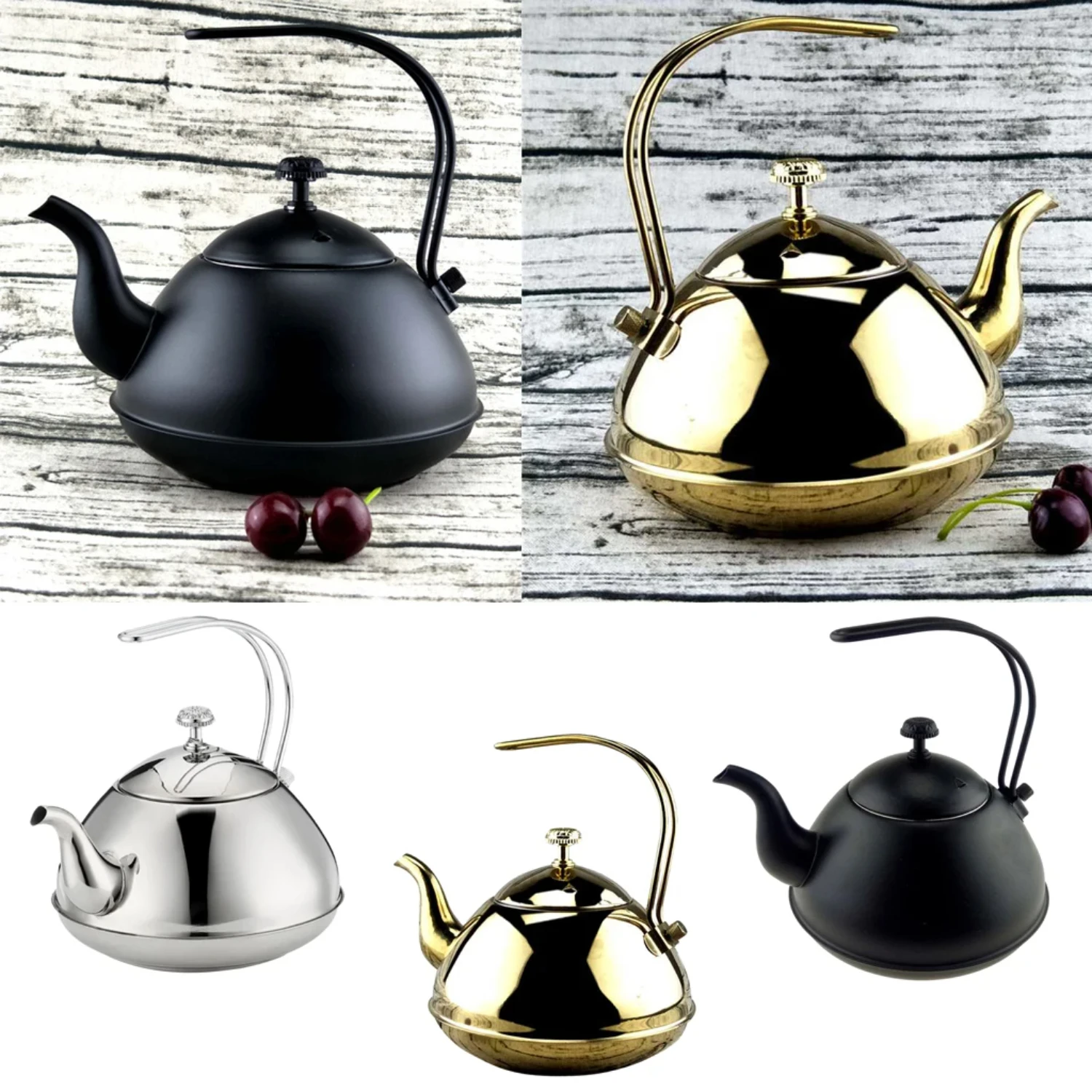 

2L Tea Kettle Coffee Pot Stainless Steel Stovetop Teapot Stove Teakettles