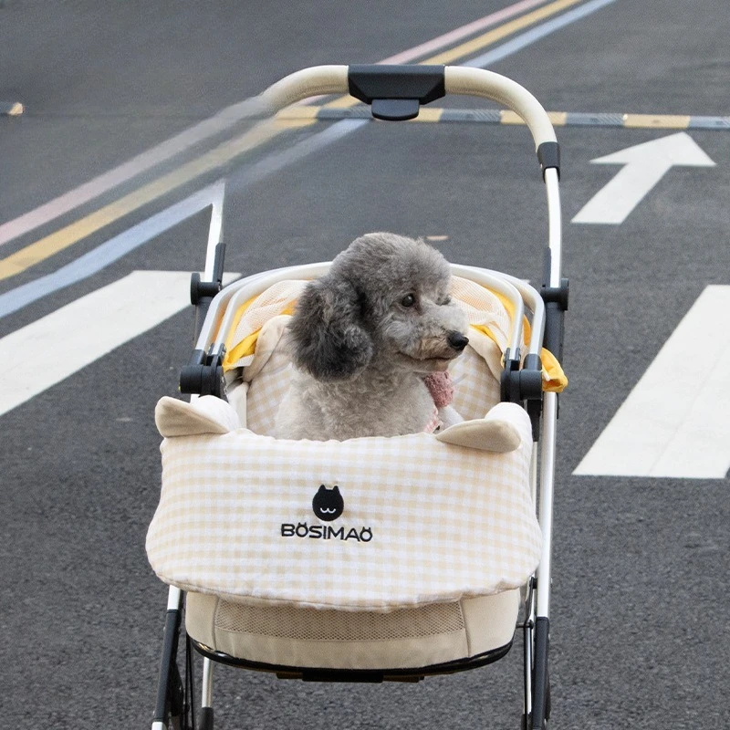 Four Season Universal Winter Warm Pad Pet Stroller Edge Pad Anti Dirty Towel Three Piece Set Fence Pad