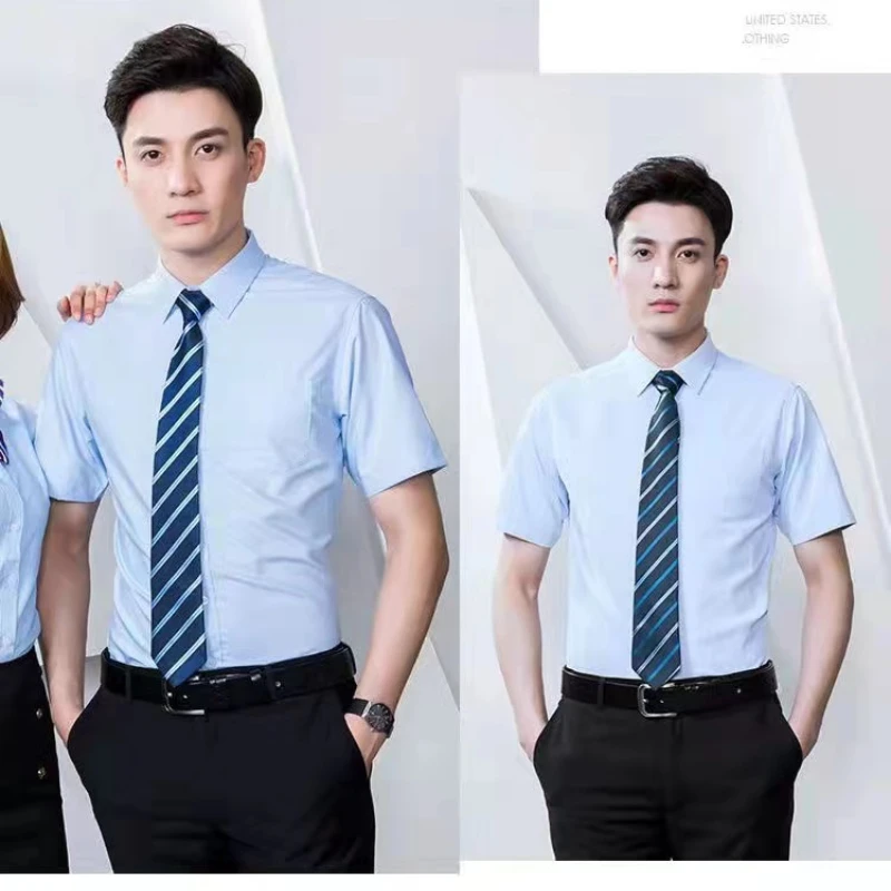 

Summer men white ， long sleeves, business leisure, non-ironing work clothes, wedding black shirts, formal clothes and wholesale.