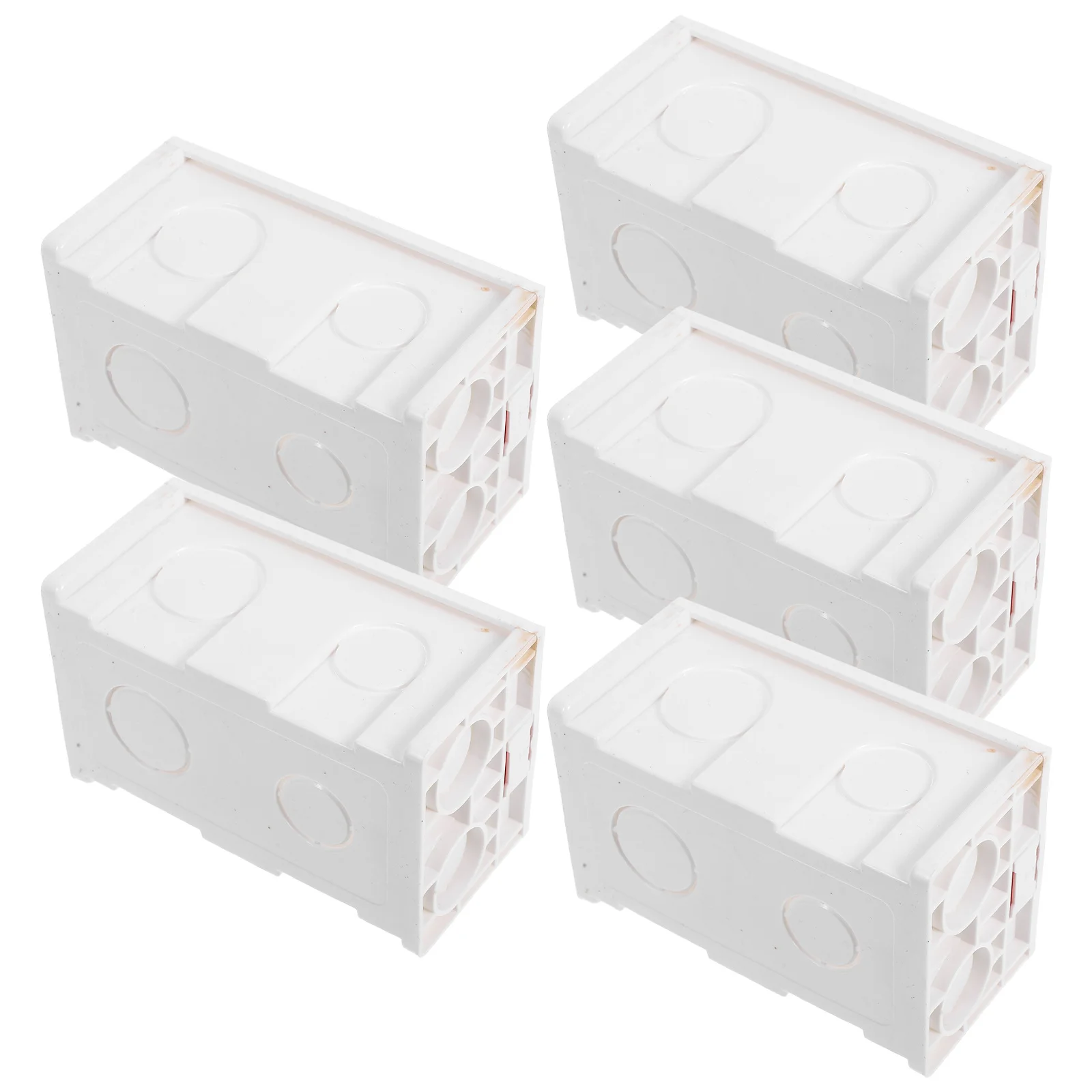 

5 шт., распределительная коробка для настенной проводки, прочный пластиковый электрический переключатель для скрытого монтажа, водонепроницаемое уплотнение для кухонь, ванных комнат