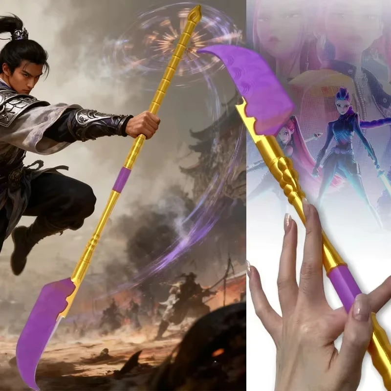 

Mira KPOP Demon Cosplay Hunters 3D Printed Long Knife Sword for Women Girls Group Roleplay Props Halloween Costume Accessories