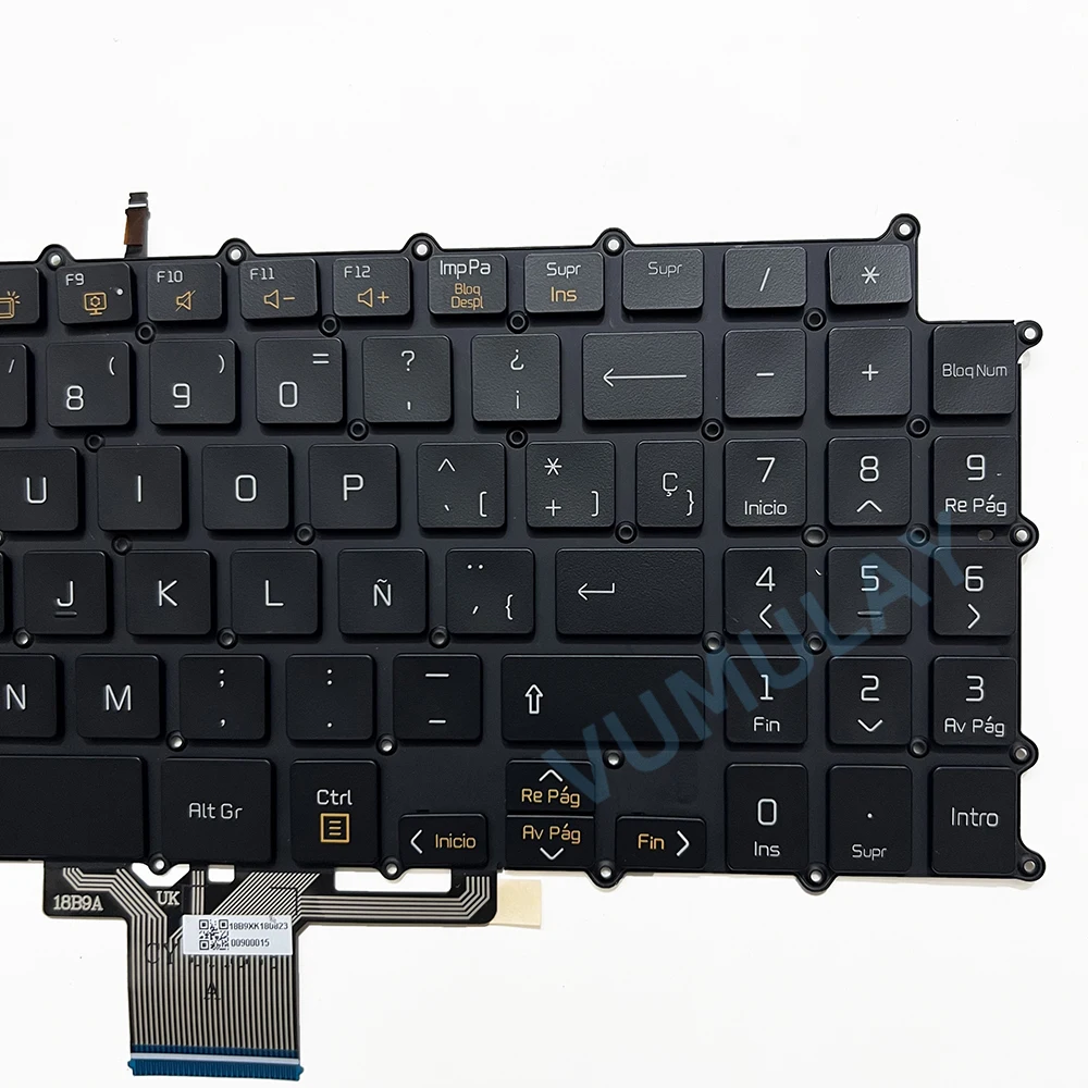 Imagem -05 - Teclado Retroiluminado Espanhol para lg 15z980 15z990 15z980-g h 15z980-m t 15zd980 15zd980-g h 15z90n 15z90n-n r 15z90n-v 15z90c 15z95n 15zb990 15zd990 17zd990 17zb990 17z990 17zb990 17z990-r 17z990-g