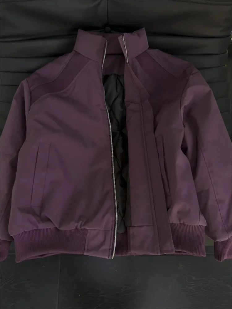 

Мужская хлопковая куртка с воротником-стойкой в американском стиле, зимняя теплая верхняя одежда для бейсбола, премиум-класса Feel oulder