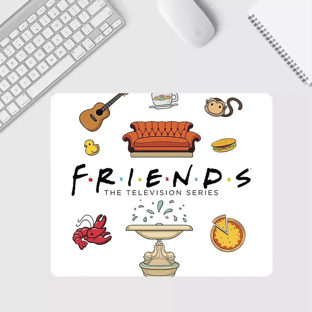 Friends TV Shows Mousepad Computer Desk Mat Table Keyboard Pad Laptop Cushion Non-slip Deskpad