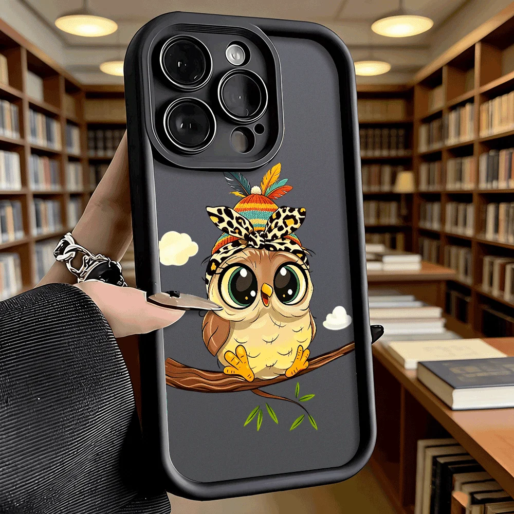 Coque de téléphone en TPU antidérapante de luxe avec motif de hibou mignon en tricot pour Xiaomi Redmi Note 15 14 13 12 11 10 9 Pro, protection intégrale