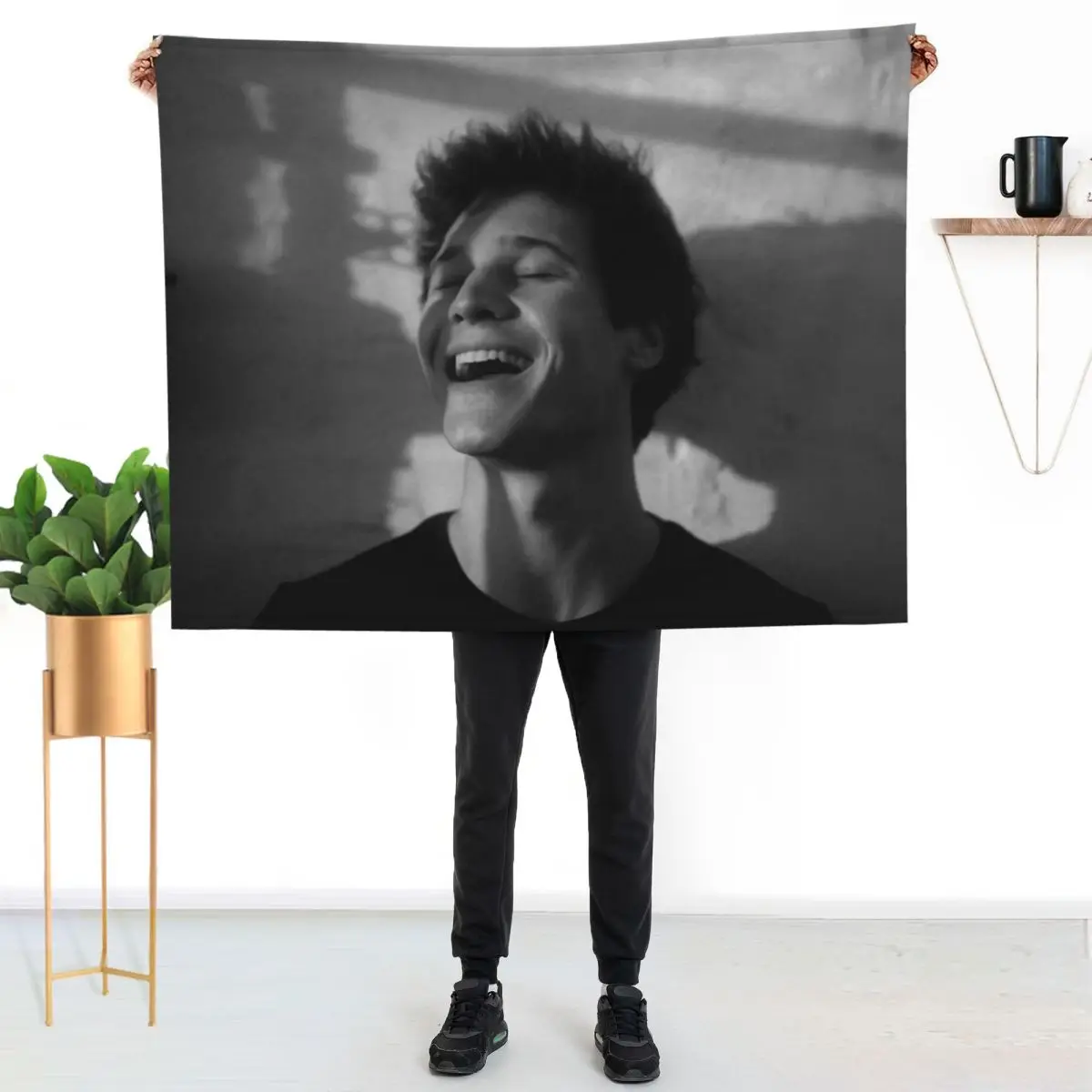 Wincent Weiss Smile Throw Blanket Luxury Decorative Beds For Baby Bed covers Heavy Shaggy Blankets