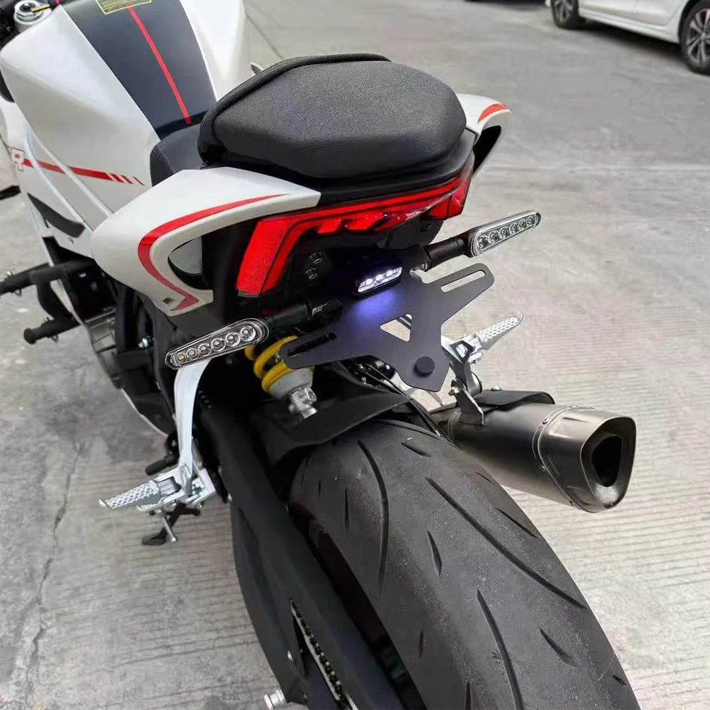 For QJMOTOR SRK600RS SRK800 Motorcycle Accessories License Plate Holder LED Light Tail Tidy Fender Eliminator Tail Tidy New view 4