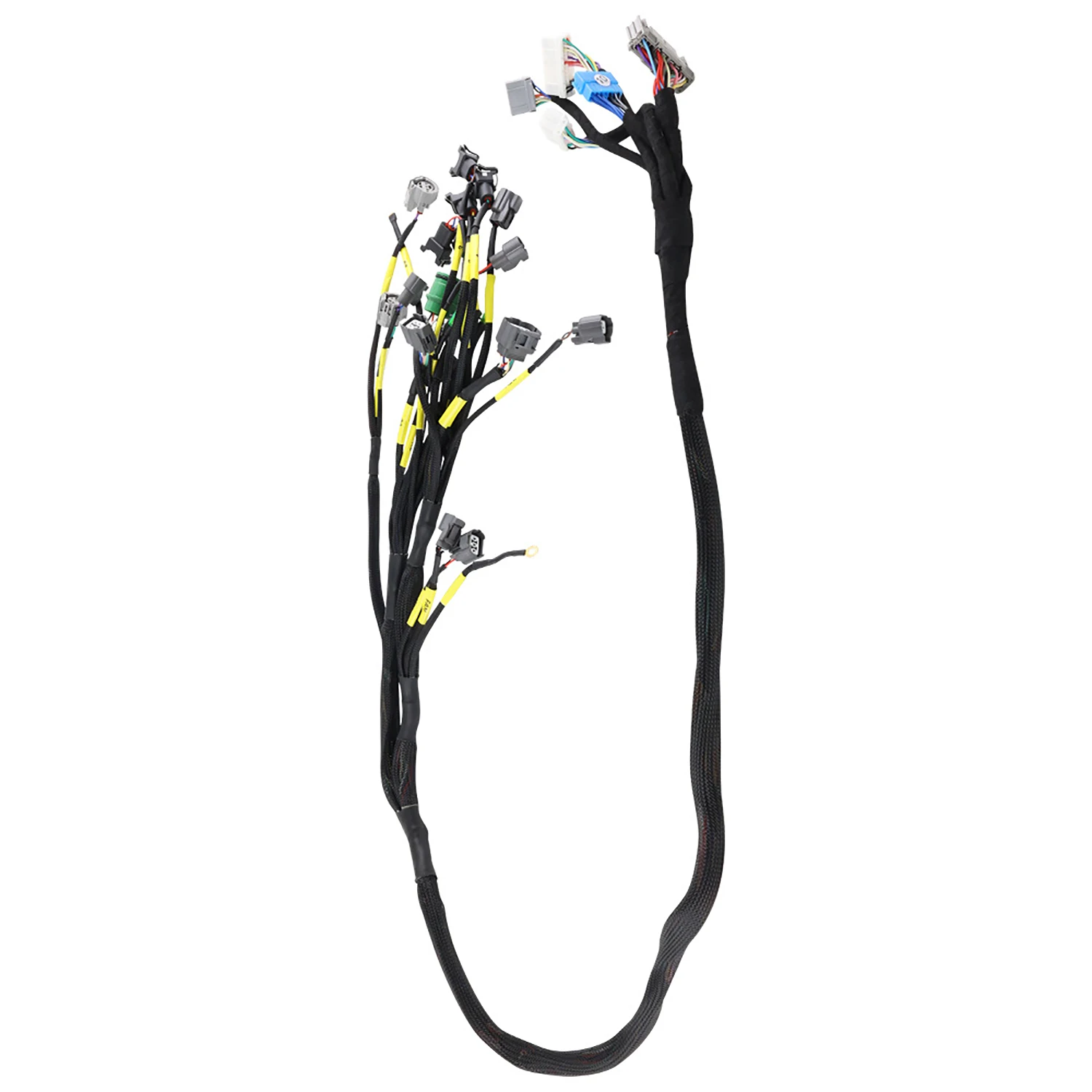Engine Harness Tucked D/B-Series B16 B18 D16 PQY-FIC30 CNCH OBD1 For Honda Civic Integra 1PC Aftermarket Replacement