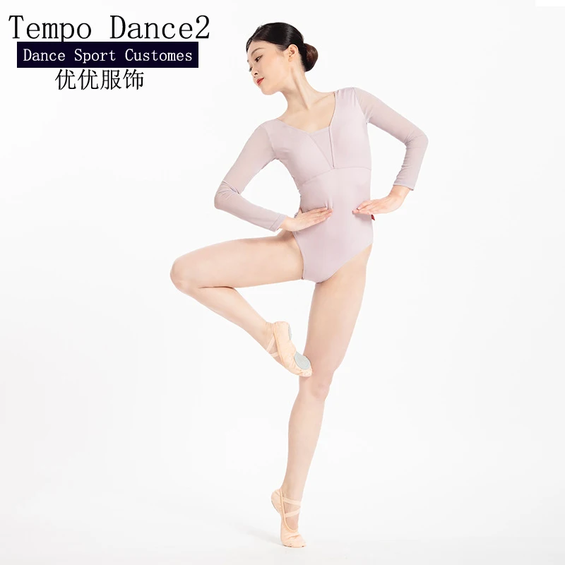 Leotardo de baile de Ballet para adultos, nuevo diseño de verano, Ropa de baile de gimnasia en equipo, elegante, con cremallera negra, 2022