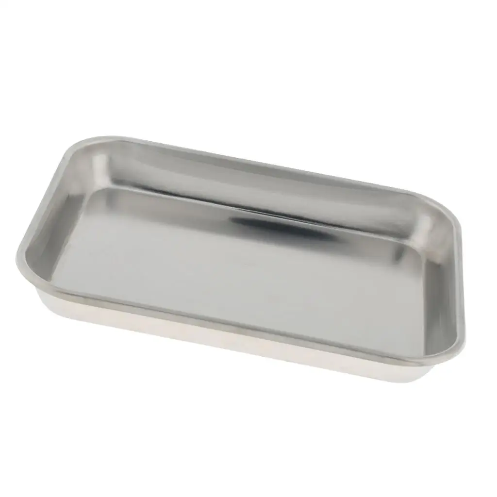 Stainless steel shape square Pan Container Organizer Instrument Tray