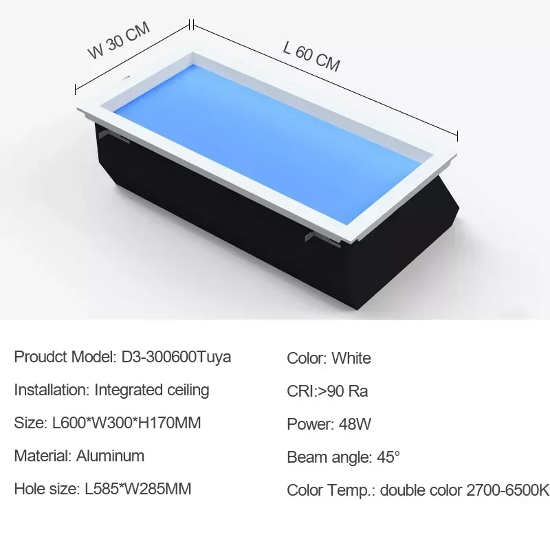 Artificial Sun Circular Skylight Faux Window Smart Blue Sky False Ceiling - Led Light2025