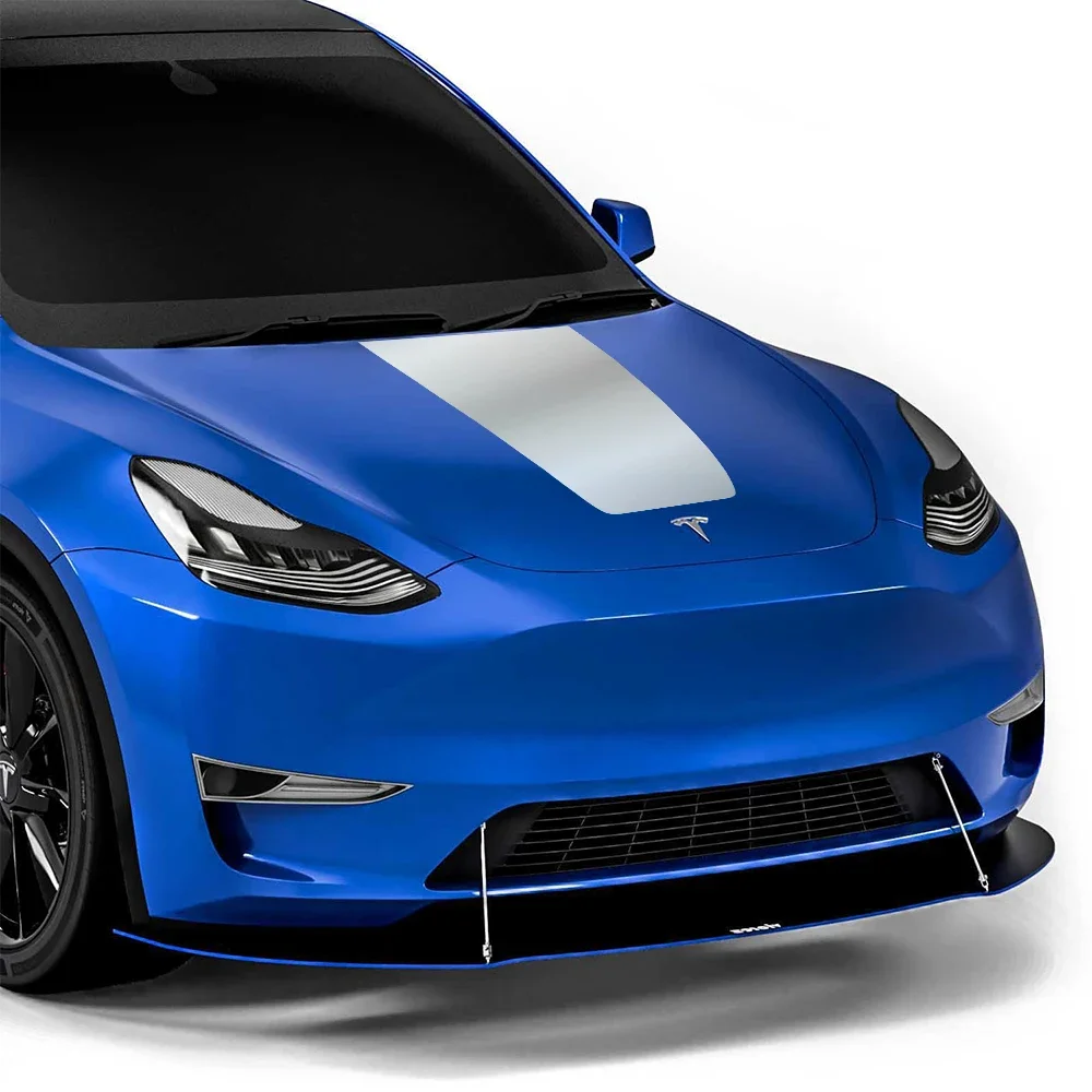 Car Hood Graphics Engine Cover Sticker Exterior Vinyl Decals Hood Bonnet Waterproof Decor Auto Accessories For Tesla Model Y 3