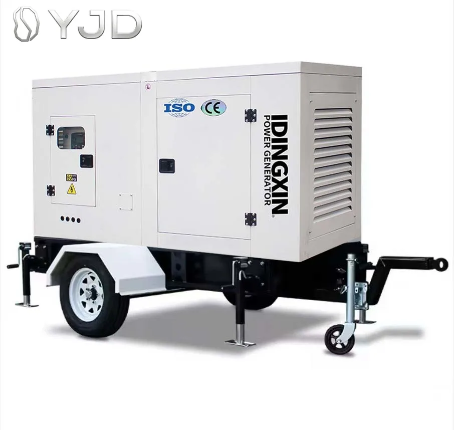 Trailer Silent Type diesel Generators 30kVA 40kW 50kVA100kVA Portable High-speed Generator Set Suitable for Road Use and Outdoor
