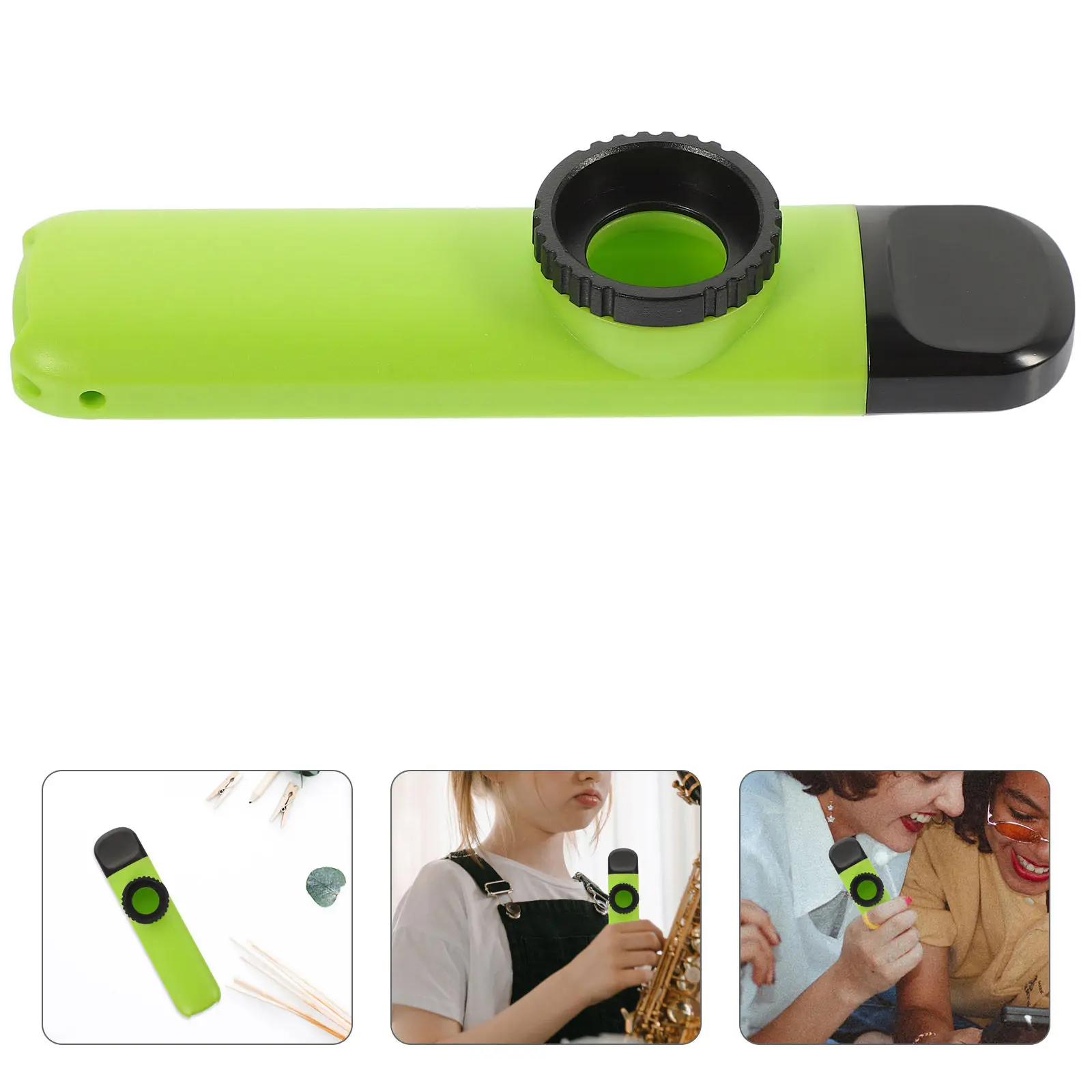 Small Plastic Kazoo for and Adults Lightweight Compact Musical Instrument for Practice Performance Guitar Ukulele Partner