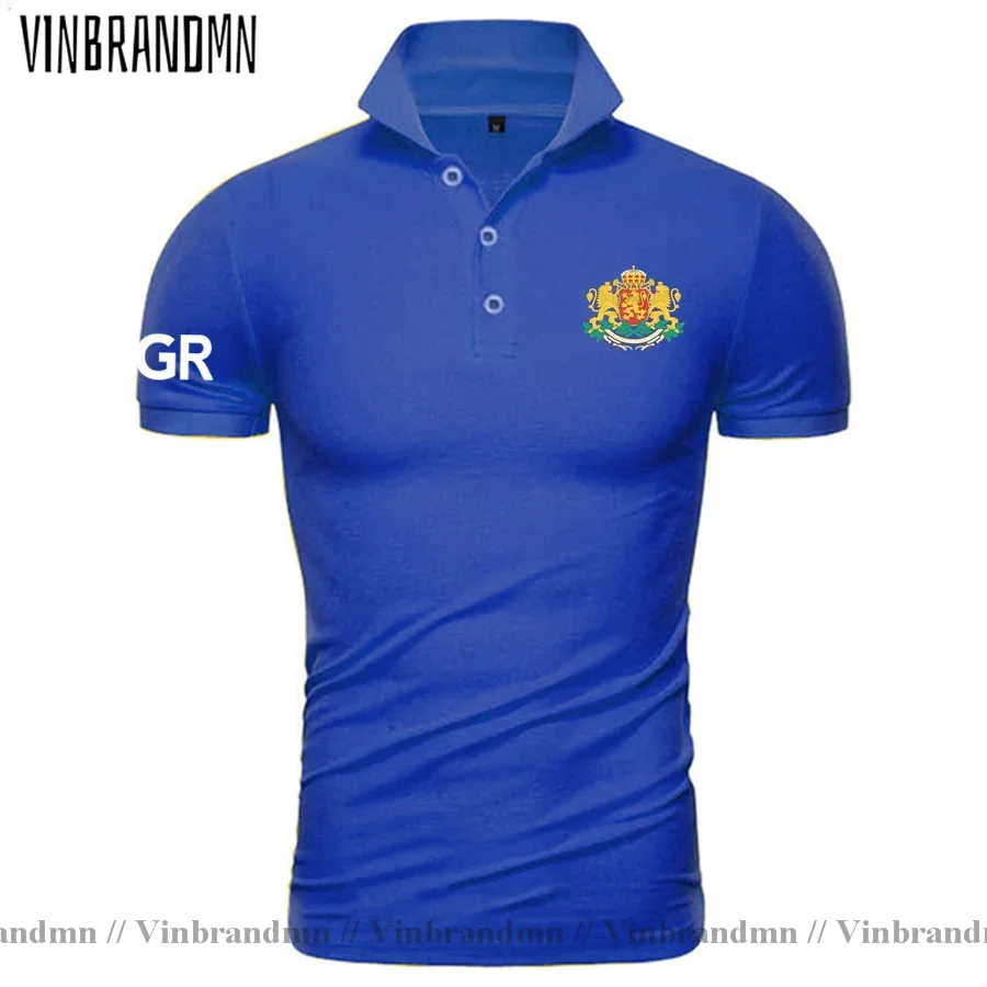 Republic of Bulgaria Bulgarian Polo shirts Men Fashion Brands Clothes Country Flag Design Pure Cotton Tops Nation Team Shirts