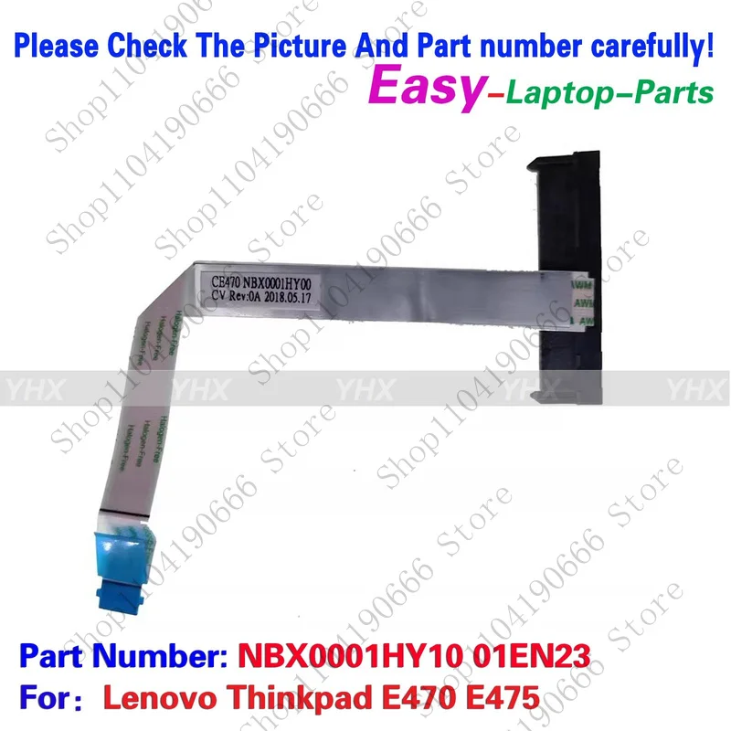 

Notebook computer components New For Lenovo Thinkpad E470 E475 HDD Cable Hard Disk Connector NBX0001HY10.