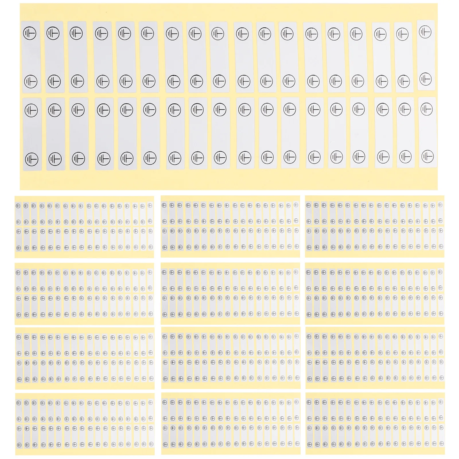 100Pcs Electrical Safety Labels Connection Ground Neutral Wire Stickers Waterproof Warning Decals for Electrician Use