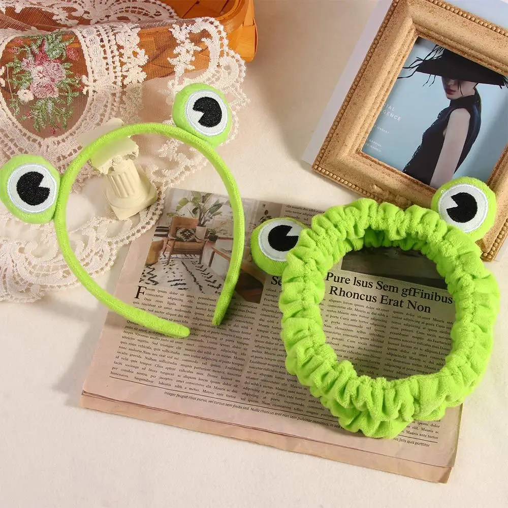 Funny Trendy Hair Accessories Frog Cute Hair Hoop Elastic Headwear Headband