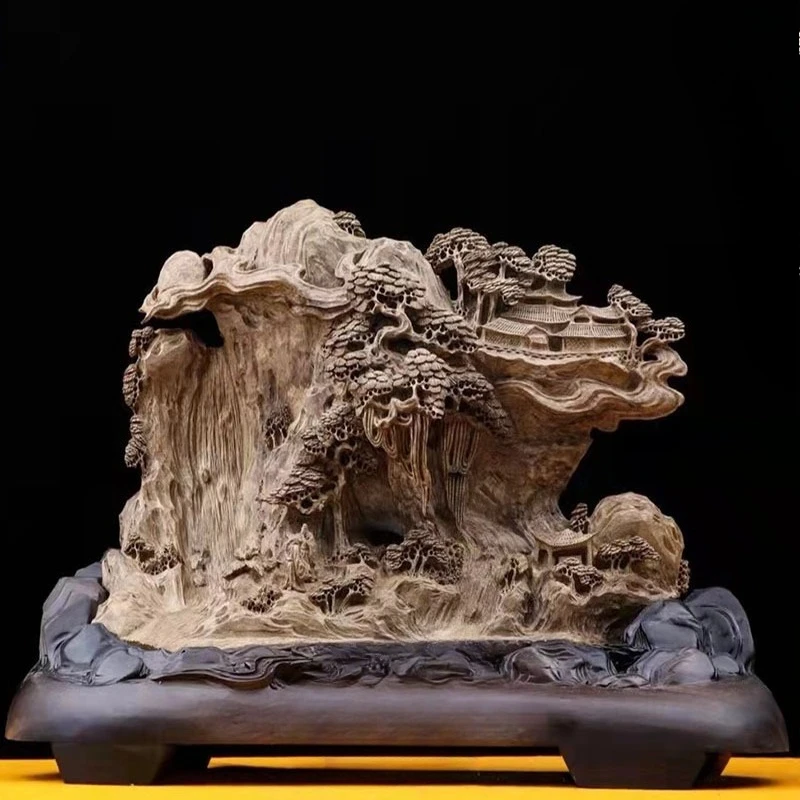 Exquisite wood carving ornaments, carving, home office placement