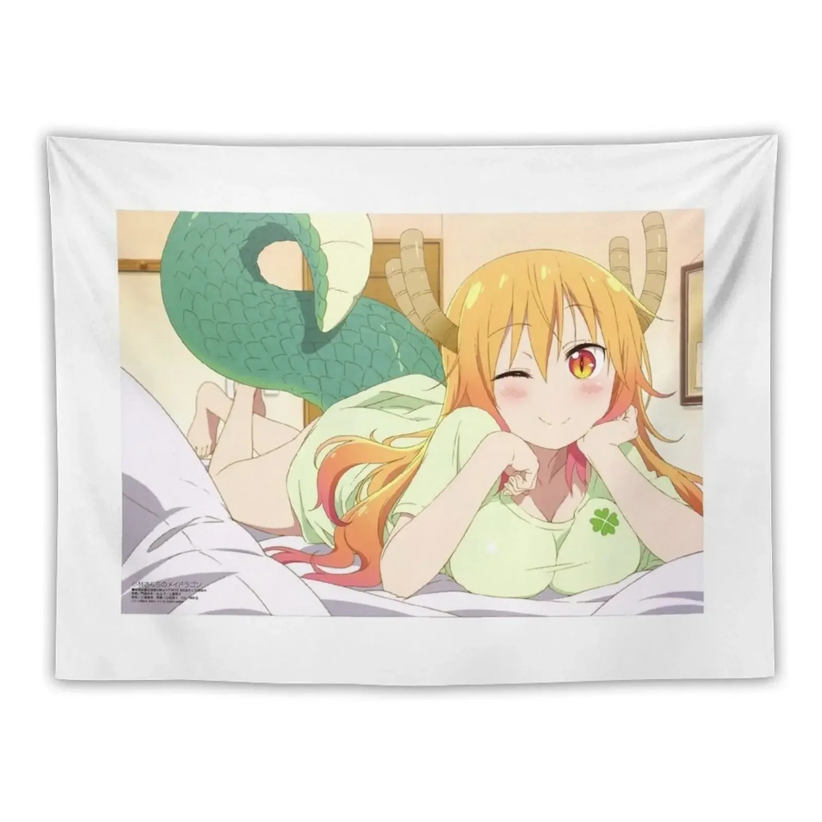 Tohru-Miss Kobayashi's Dragon Maid Tapestry Japanese Room Decor Wall Decorations Tapestry