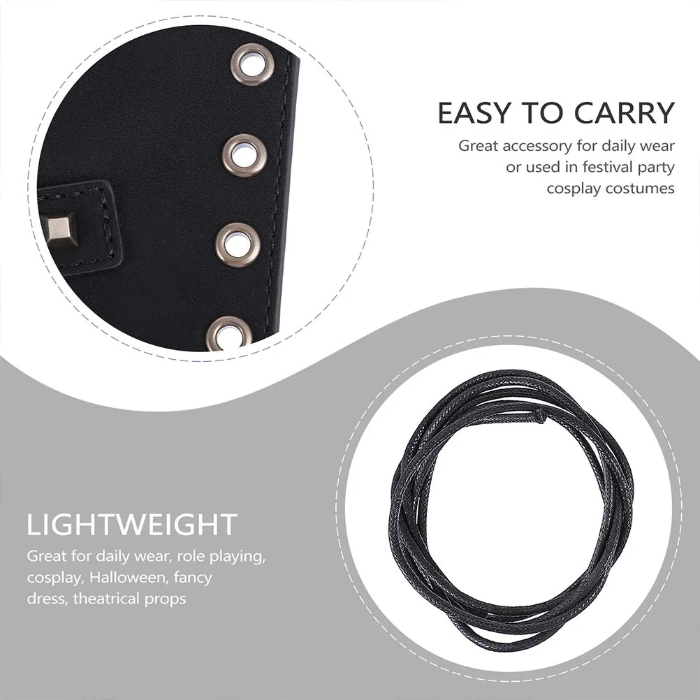 

1pcs Punk Imitation Wristband Unique Arm Bands For Cosplay Festival Party Role Play Gothic Armor Accessory Props