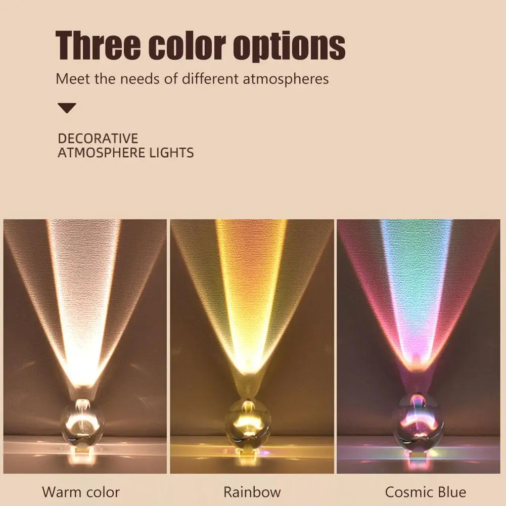 Lampada per proiettore Angel Eyes Proiettore di cristallo Galaxy a LED Aurora Nebulosa Luci notturne Camera da letto Comodino Atmosfera Luci del tramonto