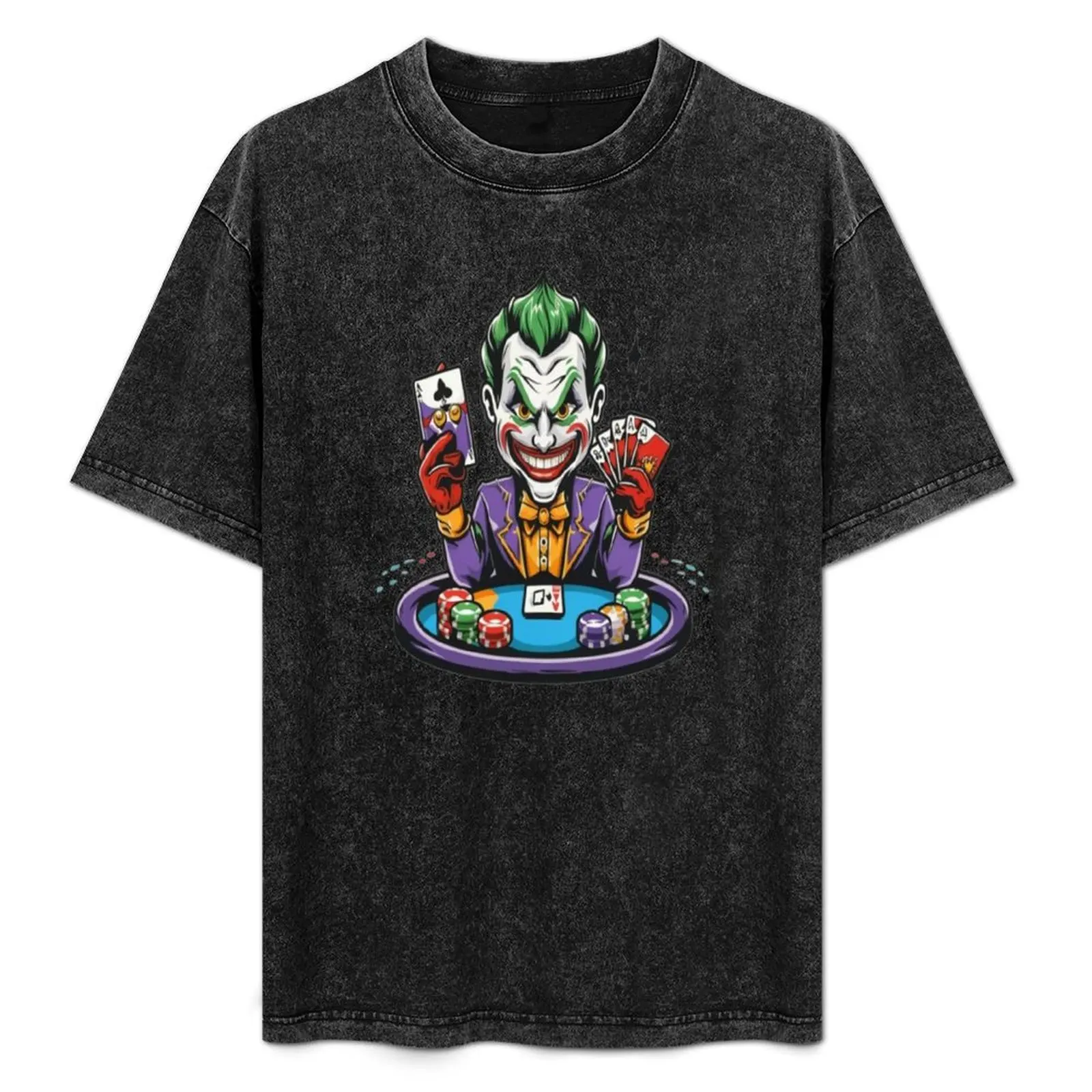 

JOKER POKER T-Shirt anime stuff quick drying mens funny t shirts