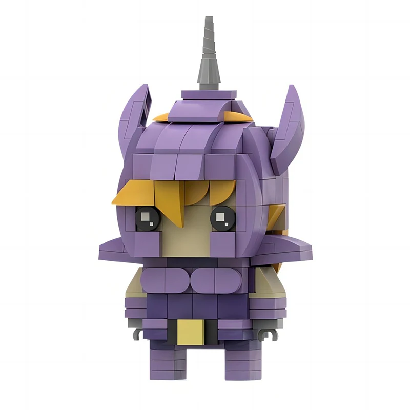 MOC-décennie s de construction Brickheadz de Saint-Seiyaed, anime japonais classique, assemblage de briques Rick Constellation, jouet cadeau de vacances