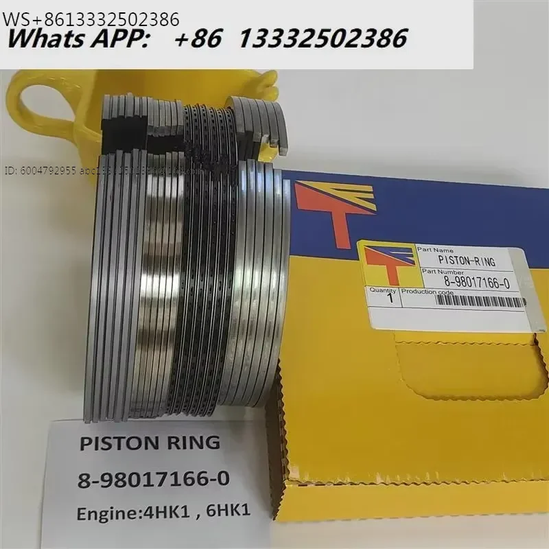 Excavator accessories accessories ZX330-34HK1/6HK1 EFI machine 8-98017166-0 piston ring