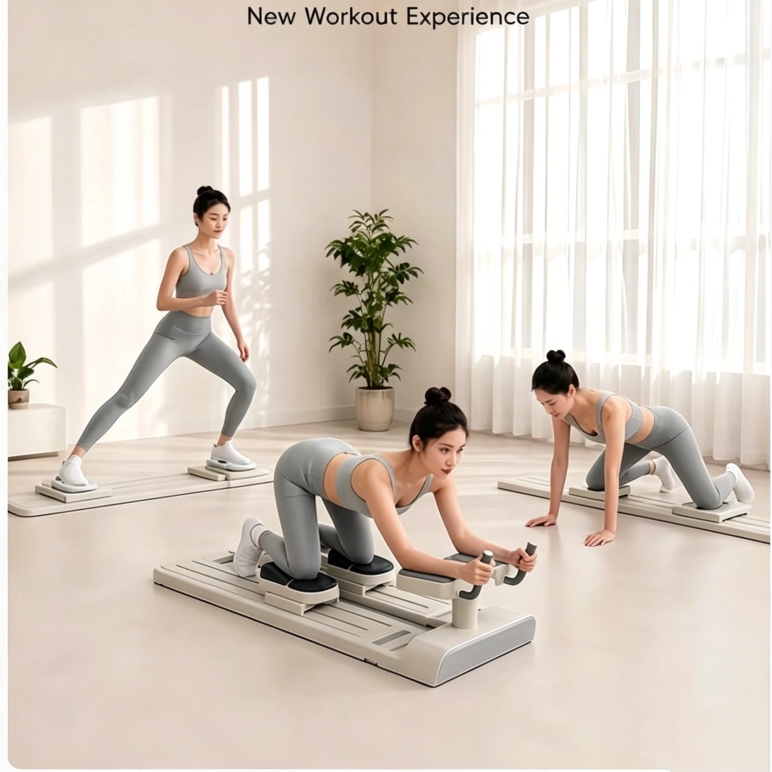 Exercise Crawler Machine Spine Twist and Stretch Trainer Full Body Cardio Machine Builds Core Strength PP Material