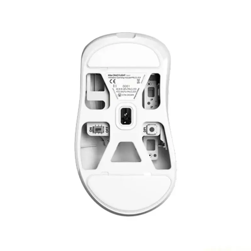 ICE Series PTFE Mouse Feet for CrazyLight Mouse, White 1 Pack Set of Feet