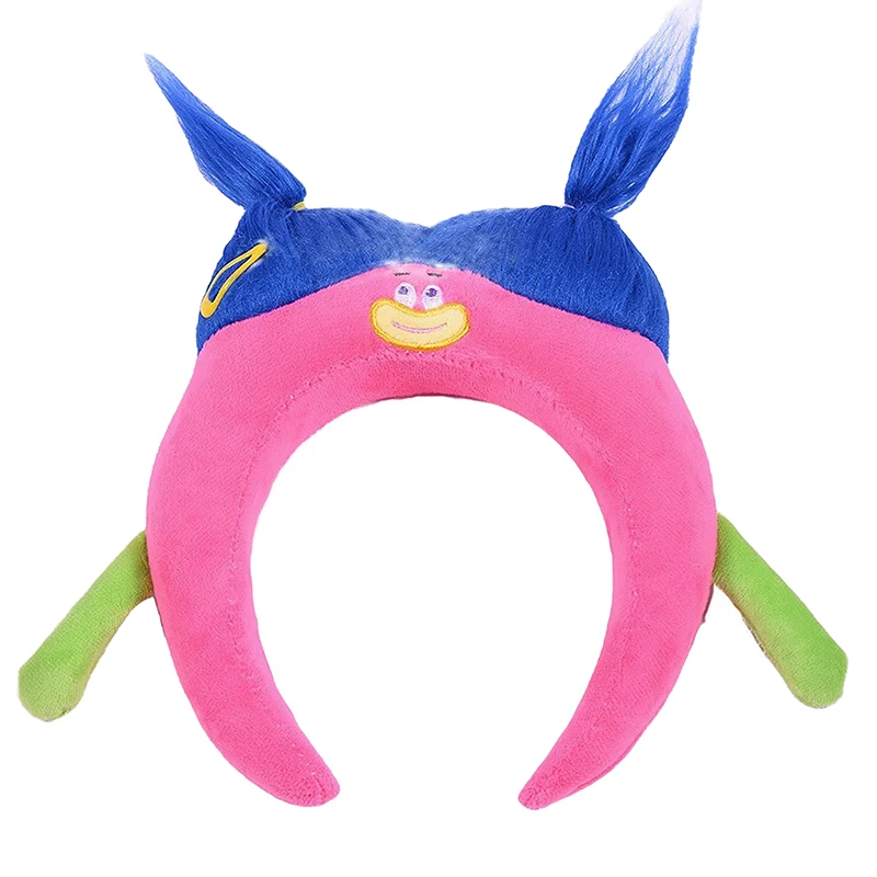 Diadema de esponja para el pelo para mujer y niña, accesorios para el cabello con diseño de dibujos animados, expresión divertida, muñeca de colores, novedad de 2024, 1 unidad