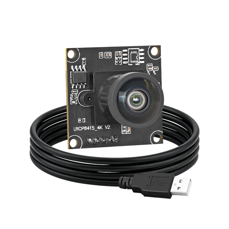 ZWAK IMX415 CMOS Sensor 8MP 3840x2160 30fps HD 4K Mini USB Camera Module UVC Plug Play With 2.8mm Lens Replaceable