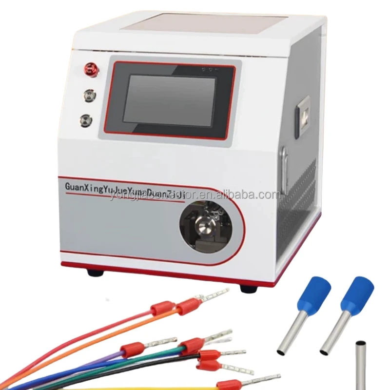 Automatic Ferrules Stripping Twisting Crimping Machine, Servo Drive Industrial Terminal Equipment