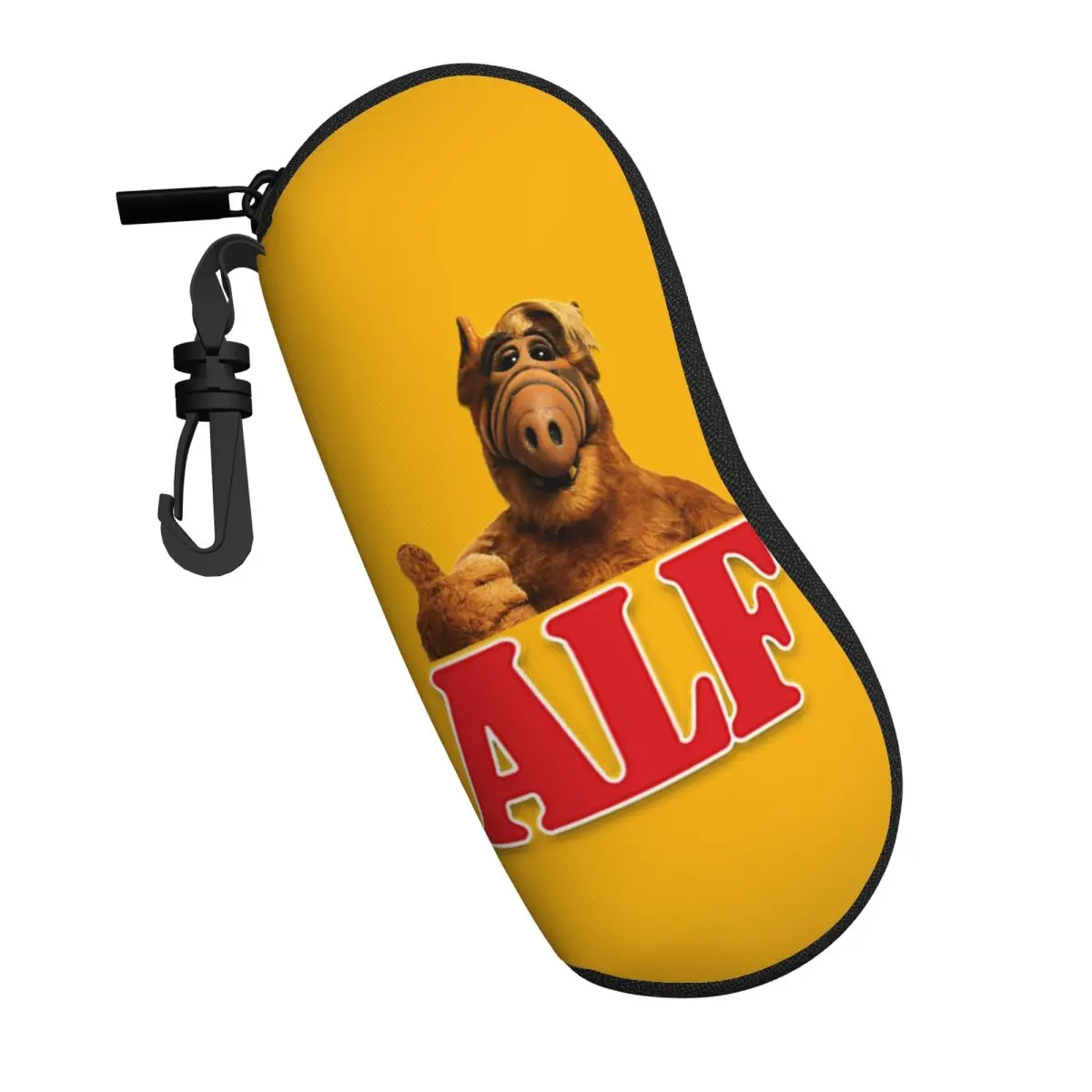 Custom ALF Alien Life Form Sunglasses Soft Case Neoprene Zipper Sci Fi TV Show Shell Eyeglass Case Protective Box For Glasses