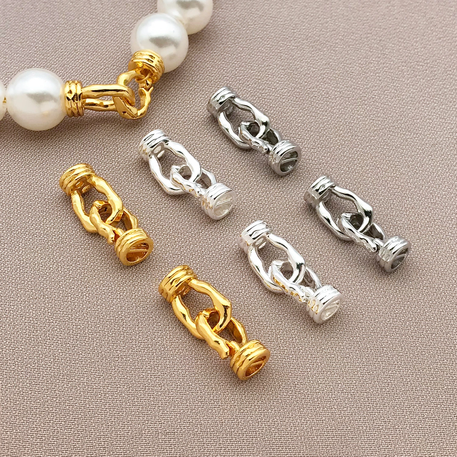 Gold Plated Jewelry - 2/4pcs Brass 18K Gold Plated Toggle