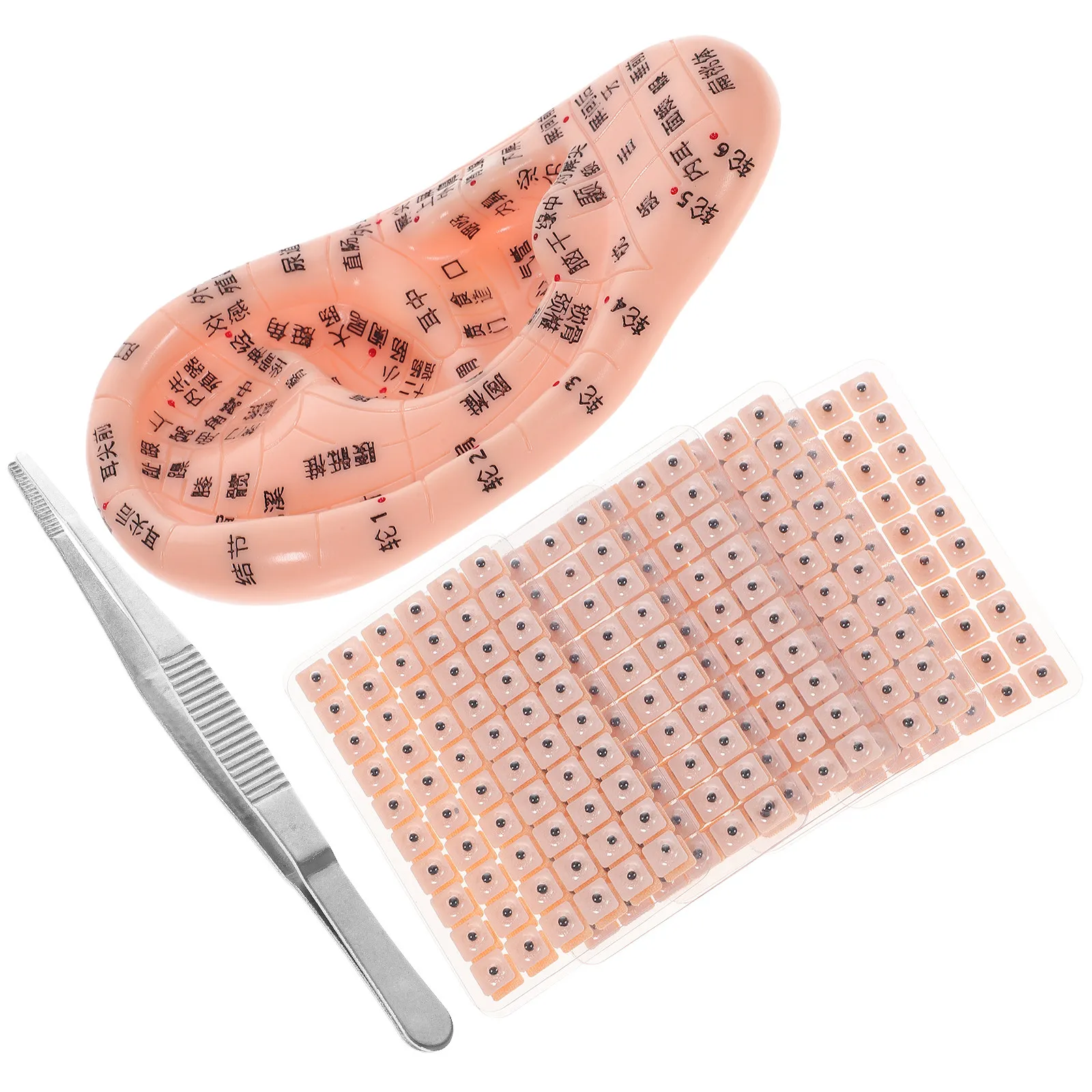 1Set Ear Acupoint Stickers Safe Non-Invasive Ear Pressure Relief Patches for Anxiety Headache Healthy Self-Care