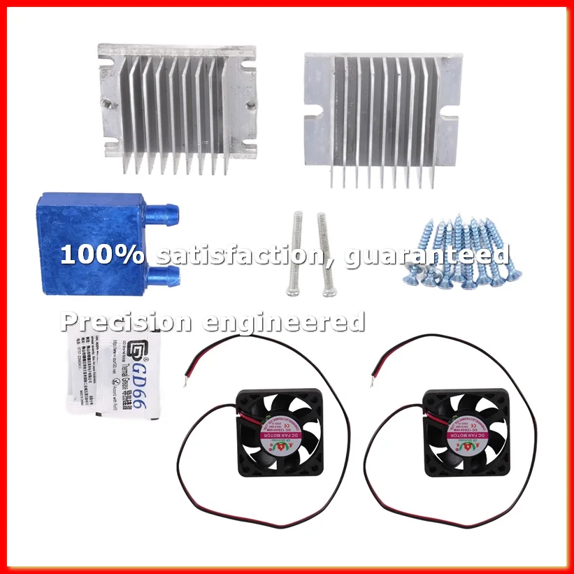 1 Set Mini Air Conditioner DIY Kit Thermoelectric Peltier Cooler Refrigeration Cooling System + Fan for Home Tool-A49I