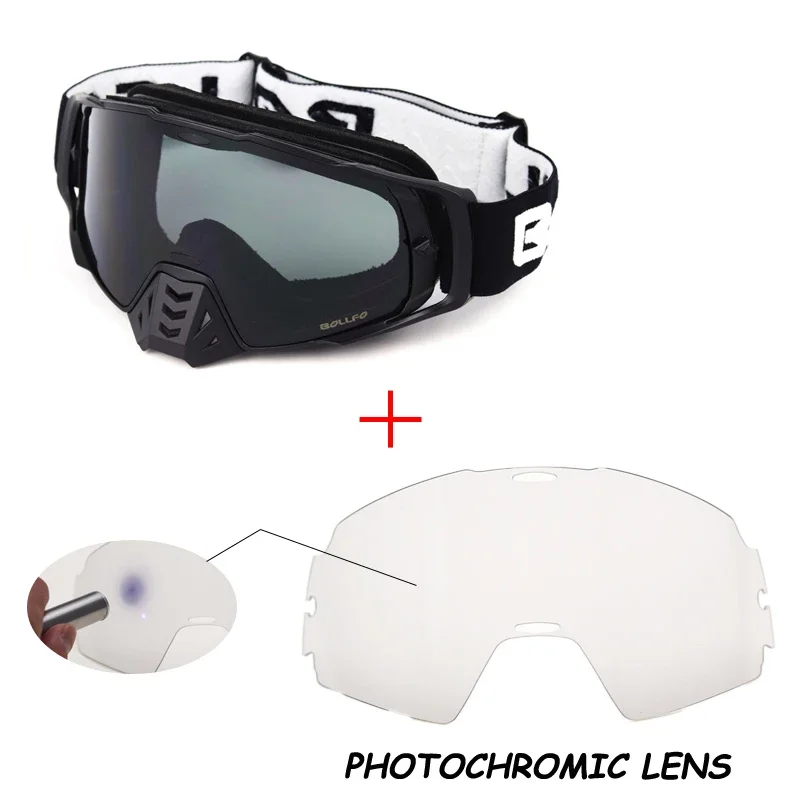 Photochromic Motocross Glasses Goggles Off-Road UV400 Dirt Bike DustProof Racing Glasses Eyewear Helmets Goggles Antiparras