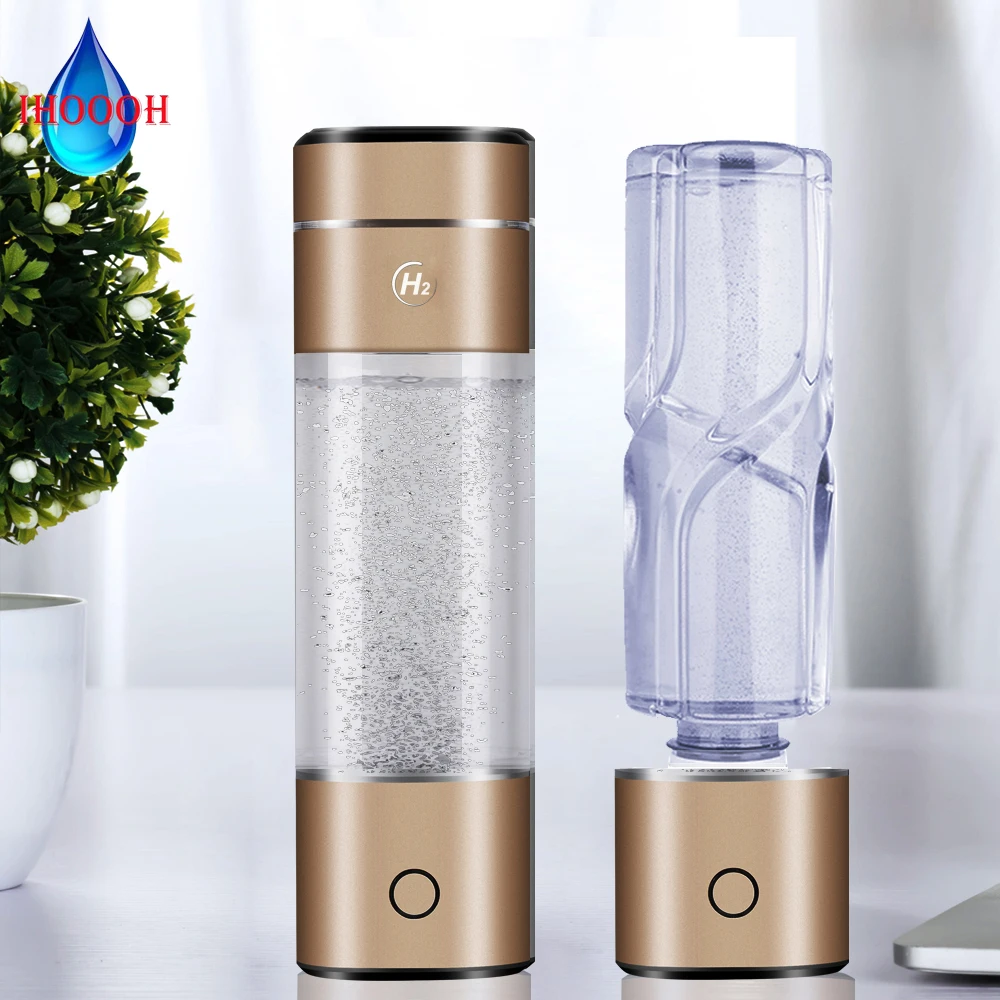 IHOOOH H2-Cup Hydrogen Rich Generator SPE/PEM Electrolysis Ionizer Anti-Aging Miracle Water Bottle Mini Hydrogen Concentrators
